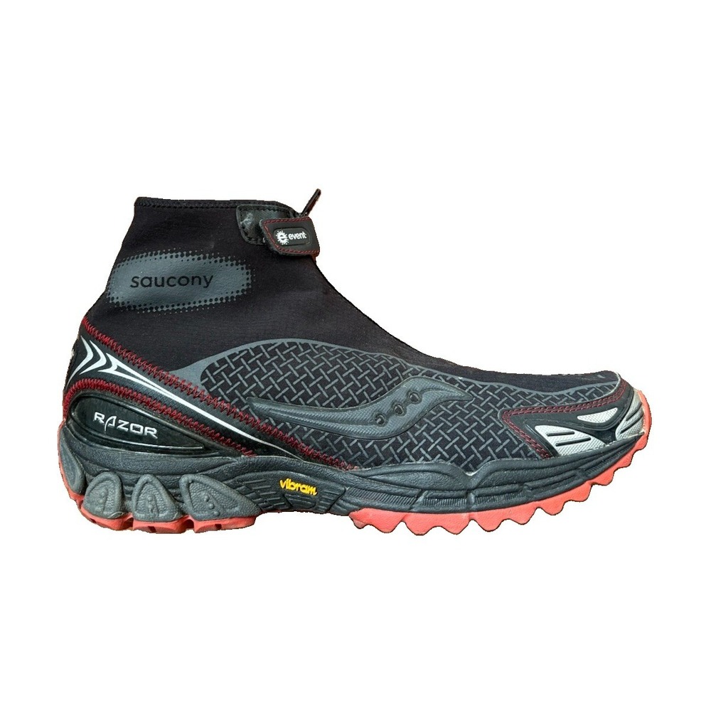 Saucony Razor Boots Men's Size 9 Black Zip Trail Hiking Comfort Walking